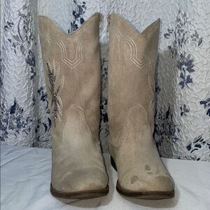 Steve Madden Tan Western Heeled Boots